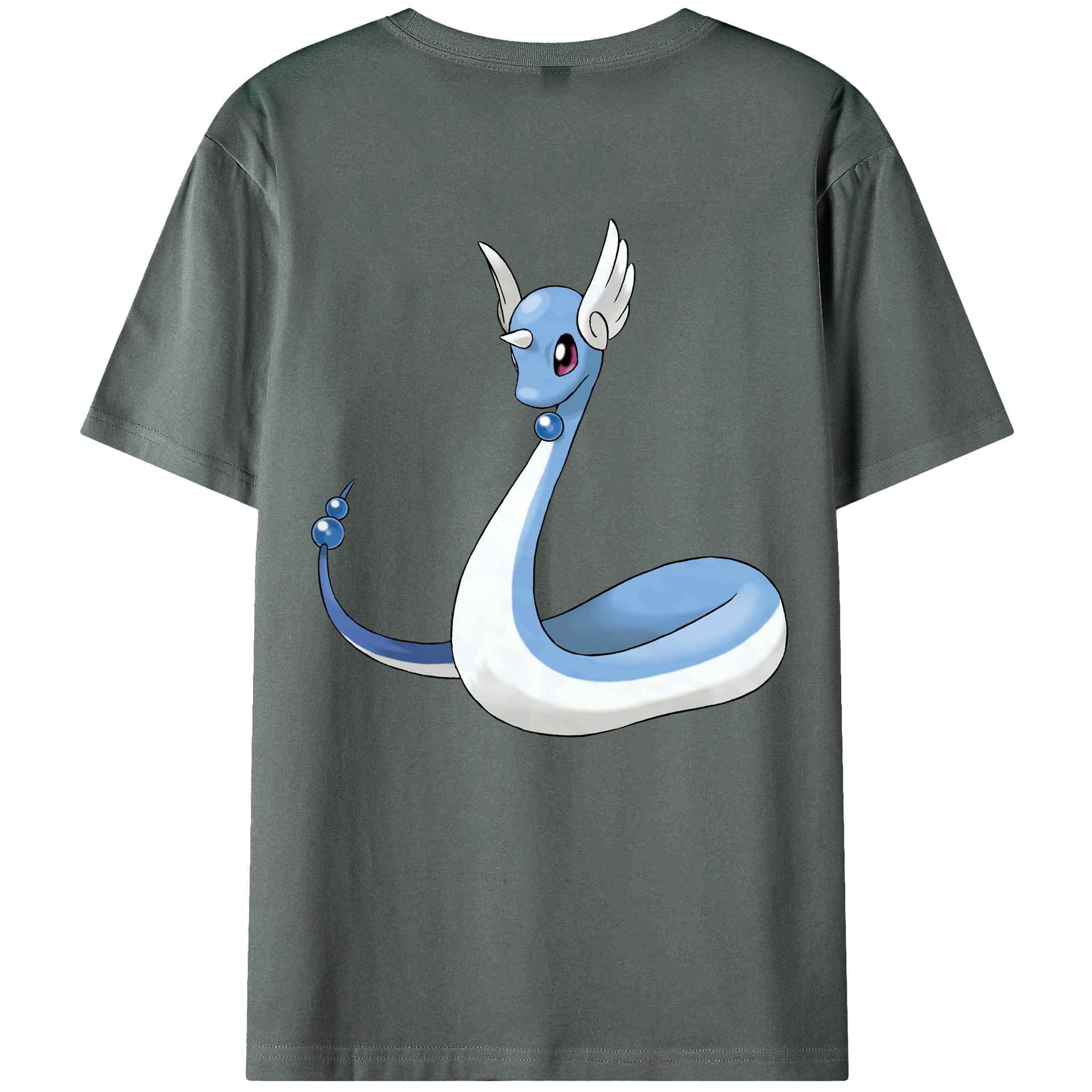 （画像用） ポケットモンスター Pokémon 綿100％ メンズ半袖Tシャツ（バックプリント） 通気性
